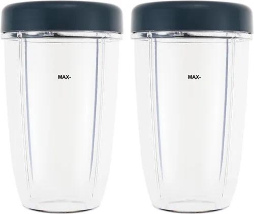 Vista 29 de Vasos de licuadora de repuesto para licuadora Nutribullet de 18 onzas con tapa, compatible con Nutribullet 600 W 900 W licuadora exprimidor