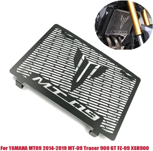 Vista 2 de LAHTI Radiator Grille Guard Cover for Ya&maha MT09 2014-2019 MT-09 Tracer 900 GT FZ-09 XSR900 Stainless Steel Motorcycle Radiator Grille Guard