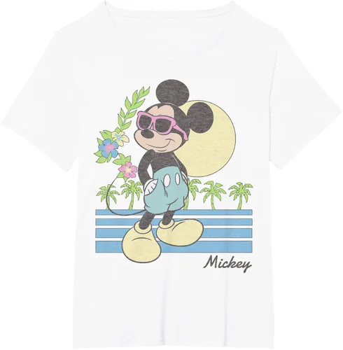 Vista 46 de Disney Mickey and Friends Mickey Retro Beach Camiseta S Gris Oscuro