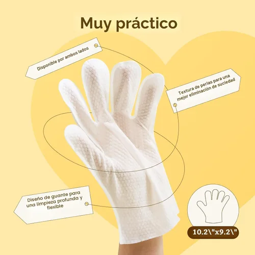 Vista 7 de HICC PET Toallitas desodorizantes de limpieza para perros y gatos, hipoalergénicas, hidratantes y nutritivas para guantes de aseo de mascotas
