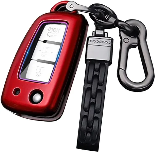 Vista 9 de ontto Funda para Llave de Automóvil Flip con Botón de Nissan, Carcasa de Llave de ABS para Rogue Rogue Select Blanco