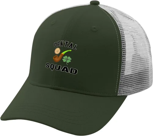 Vista 2 de Dental Squad Trucker hat Happy dad hat Apricot Hiking hat Gifts for Her Outdoor Hat