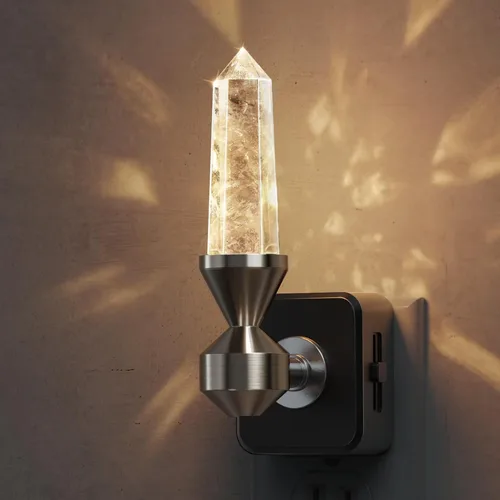 Vista 47 de L LOHAS LED Las luces nocturnas se enchufan a la pared, luz nocturna con Anillo de oro-3CCT
