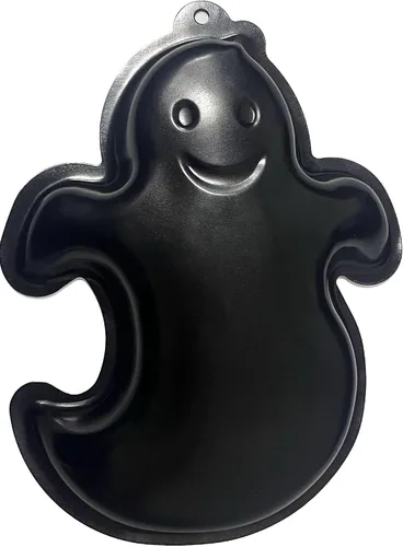 Vista 7 de Molde para Pastel con Forma de Fantasma, Molde para Pastel de Aluminio, Molde para Pastel Antiadherente Negro para Halloween, Cumpleaños y Otras