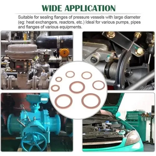 Vista 6 de Flat Copper Washers 400/300/280/200/150/100Pcs O Ring Copper Gaskets Flat Ring Seal Kit Assortment Car Sealing Rings with Case(100Pcs M4-M14)