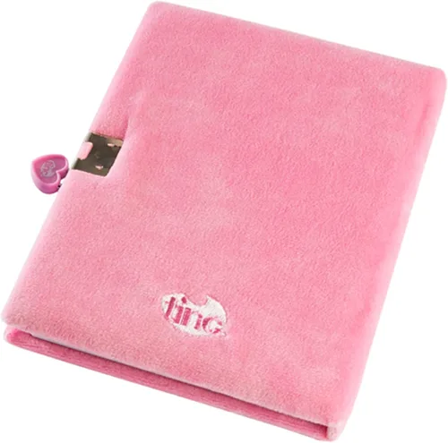 Vista 3 de Tinc SGJOURPK - Diario con cerradura A5 Snuggly Soft Touch, color rosa Rosado