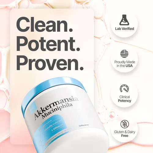 Vista 5 de Prime Powders Akkermansia Polvo 5 mil millones de AFU por cucharada, 93 porciones Akkermansia Muciniphila con fibra prebiótica Salud