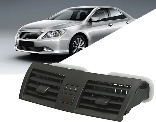 Vista 2 de Panel de ventilación de aire con salida de aire acondicionado para tablero central compatible con Toyota Camry Dash 2007-2013, rejilla de panel