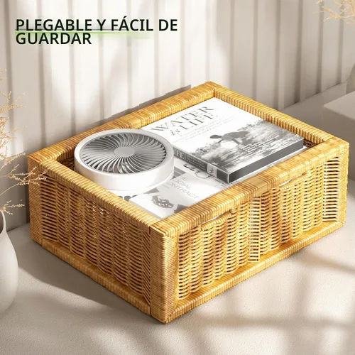 Vista 10 de Magshion Ventilador de escritorio plegable de 7.5 pulgadas con luz nocturna, ventilador pequeño oscilante de 120°, 4 velocidades, alimentado por USB