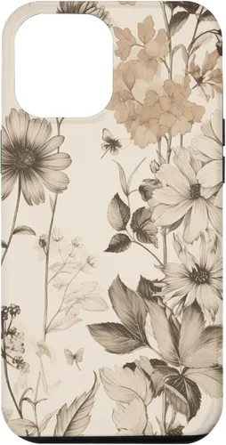 Vista 26 de Aesthetic Minimalist Wildflowers Women Floral Neutral Cream Case for iPhone 17