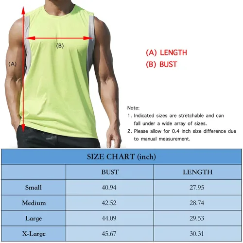 Vista 4 de Magiftbox Camiseta sin mangas para hombre de entrenamiento muscular, chaleco de gimnasio, fitness, trotar, deportes, malla, camisetas sin mangas