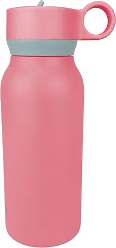 Vista 5 de Built Botella en cascada de 32oz con tapa de pajita de boca ancha y filtro rosa