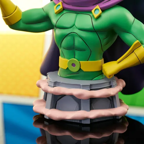 Vista 6 de Diamond Select Toys Marvel Animated: Mysterio - Busto de resina a escala 1:7, multicolor, 6 pulgadas