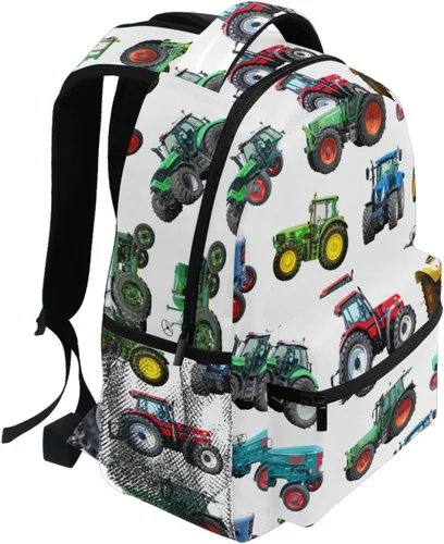 Vista 2 de XDMXY Reciclaje de basura para camiones de basura mochila de tractor para niños y niñas, mochilas escolares para niños, bolsa de viaje, 23041209