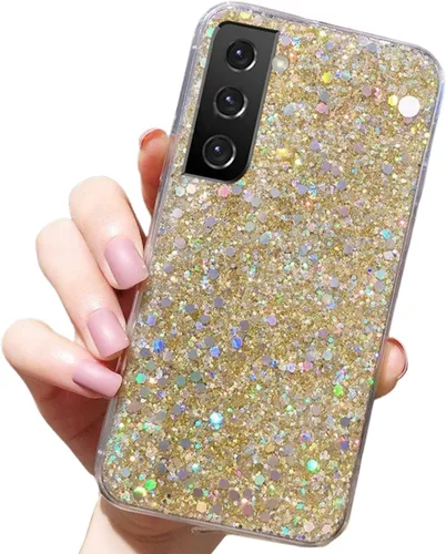 Vista 32 de YTanazing Funda para Samsung Galaxy S24 FE con purpurina, bonita funda con diamantes brillantes para mujeres y niñas, fundas de goma delgada a