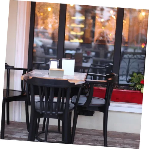 Vista 7 de UPKOCH Lata de té cuadrada con tapa de bambú sellada, recipientes de alimentos, tapas para bolsa de té, cesta de almacenamiento de latas de metal