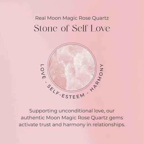 Vista 5 de Moon Magic - Auténtica piedra lunar, amatista, cuarzo rosa, anillos de aguamarinaplata de ley 925 real - Anillos de cristal crudo de oro rosa de 18