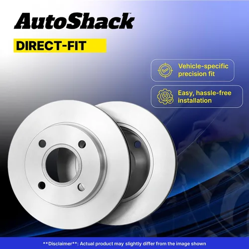 Vista 4 de AutoShack 11.65" (296 mm) Rotores de freno ventilados delanteros con recubrimiento de reemplazo para Nissan Altima 2013-2024, juego de 2 piezas