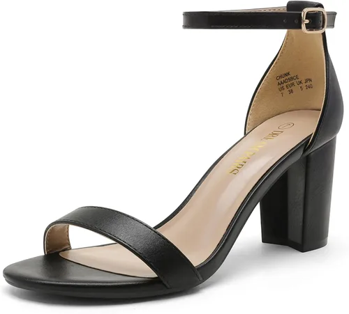 Vista 26 de DREAM PAIRS - Sandalias de tacón grueso y bajo para mujer