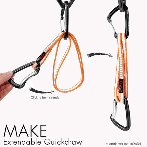 Vista 3 de GM CLIMBING CE UIAA del corredor 22kN de la honda de 36.1 ft m UHMWPE certificado