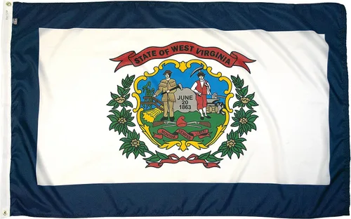 Vista 38 de FlagSource Bandera del estado de Alabama, material de nailon 200D con certificación FMAA, resistente, fabricada en Estados Unidos, resistente a