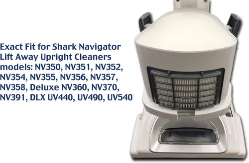 Vista 3 de EnviroCare Filtros de aspiradora de repuesto prémium hechos para adaptarse a los modelos Shark Navigator Lifaway. 1 filtro HEPA y 2 prefiltros