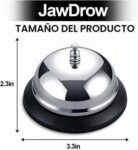 Vista 2 de Campana de llamada, campana de servicio de acero inoxidable de 3.3
