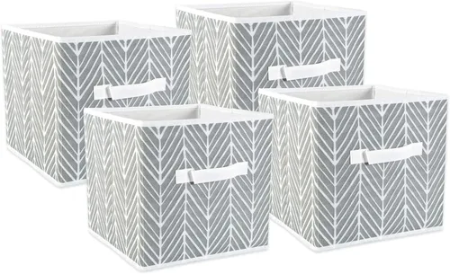 Vista 15 de DII Non Woven Storage Collection - Contenedor de espiga de poliéster, juego pequeño de 2, menta, 2