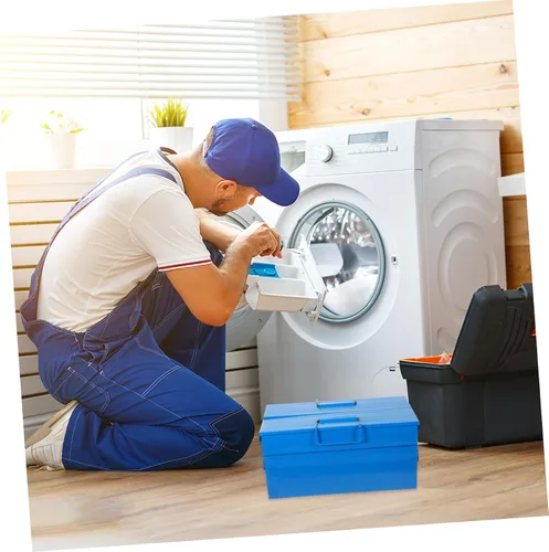 Vista 2 de Angoily Cesta de maleta de caja organizador útil Multi- Almacenamiento Multi- multifuncional doble capa de baño Hardwares plegable Herramientas