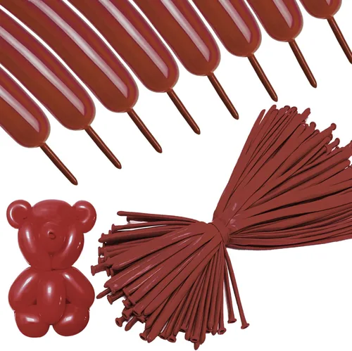 Vista 27 de ASIYUHY 260 globos largos, paquete de 100 globos de animales retorcidos Negro