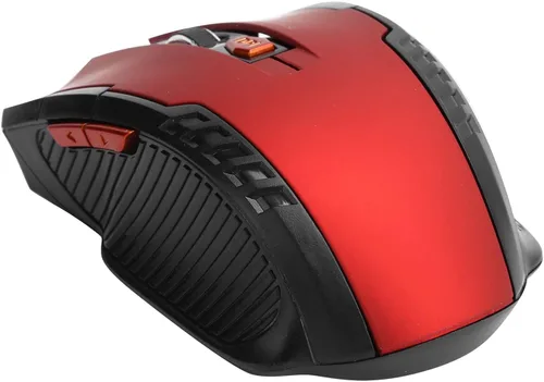 Vista 9 de Archuu Ratón inalámbrico mecánico para juegos 2.4G, 100012001600 3 velocidades DPI Mouse ergonómico con receptor USB