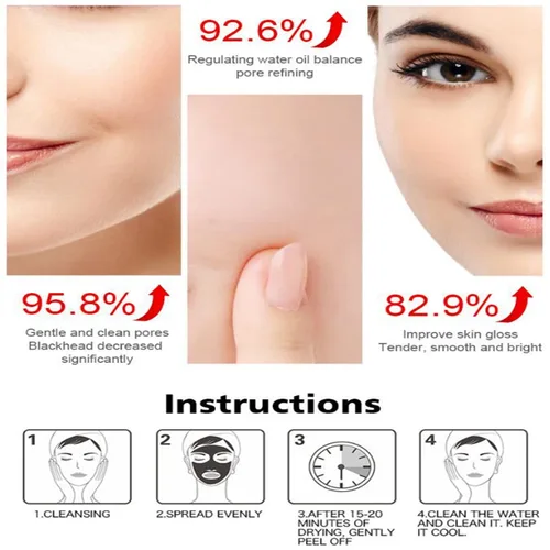 Vista 9 de AICHUN BEAUTY Helado Facial Wash Off Máscara de barro Control de aceite Limpieza profunda Hidratante Exfoliación de puntos negros Cuidado de la piel
