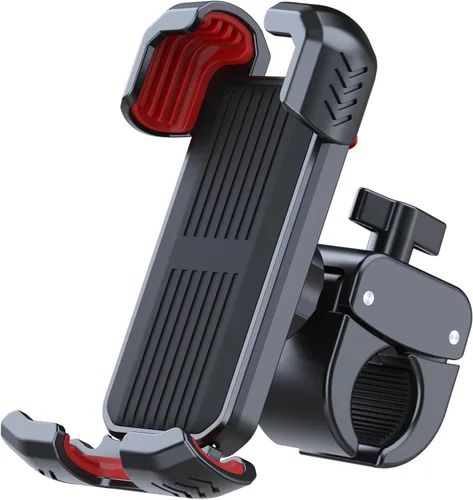 Vista 10 de Soporte de teléfono para bicicleta, soporte para teléfono celular para iPhone 16, 15, 14, 13, Galaxy S24, S23 y teléfono inteligente de 4.5-7
