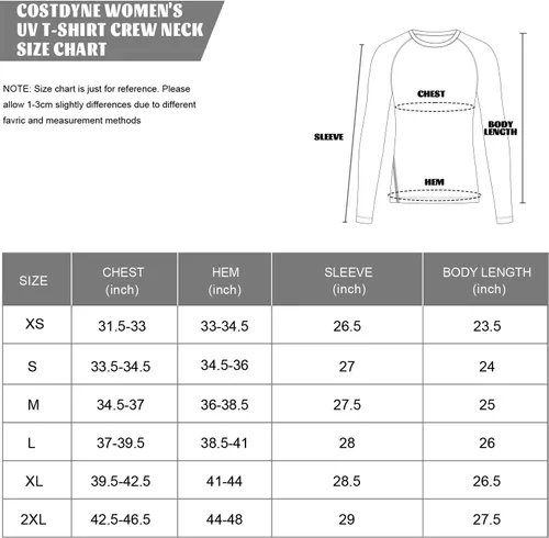 Vista 6 de Costdyne Camisetas de manga larga para mujer, con protección UV, ligeras, de secado rápido, Azulclaro