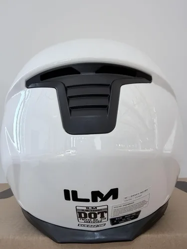 Vista 8 de ILM - Casco de motocicleta con Bluetooth, modular, intercomunicador para 2-3 conductores, abatible, de cara completa, con doble visera, aprobado por