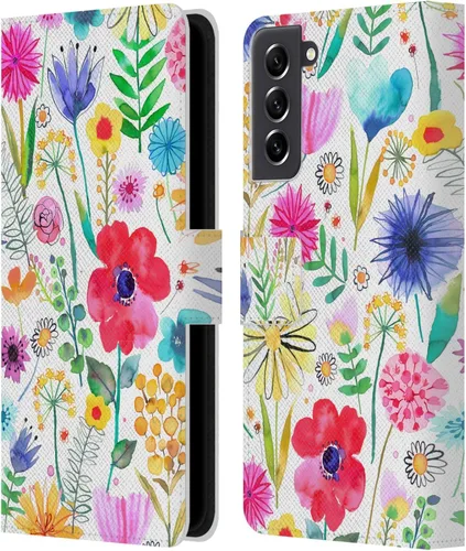 Vista 141 de Head Case Designs Officially Licensed Ninola Butterfly Nature Spring Floral Leather Wallet Case Compatible with Samsung Galaxy A07 4G