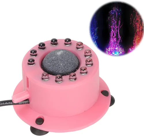 Vista 3 de Luz LED de burbuja para peces Multicolor Durable Air Bubbler Ventosa Ahorro de energía Luz de acuario