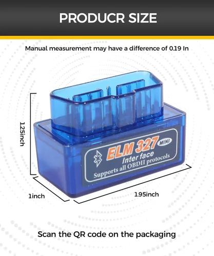 Vista 2 de Escáner OBD2 Bluetooth, accesorios para automóvil, escáner ODB2, lector de código de automóvil, herramienta de diagnóstico de escáner Obd2
