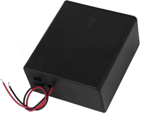 Vista 42 de 2 unidades de soporte para pilas D de 8 ranuras con respaldo doble y cables, caja para pilas de tamaño D de 8x1.5V 8D bilateral