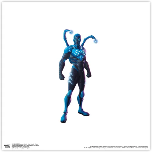 Vista 9 de Trends International Gallery Pops DC Comics Blue Beetle - Póster de pared con postura, 12 x 12 pulgadas, versión de marco negro