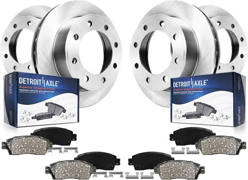 Vista 11 de Detroit Axle - Kit de frenos para Mazda CX-5 2019-2024, rotores de freno de disco pastillas de freno de cerámica con herrajes 2020 2021 2022 2023