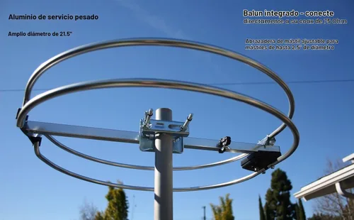 Vista 4 de Antena de bucle FM para exteriores, montaje en ático y antena FM RV