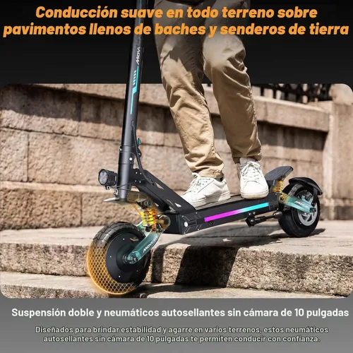 Vista 4 de Movcan Scooter eléctrico serie G100 para adultos CLÁSICO AZUL