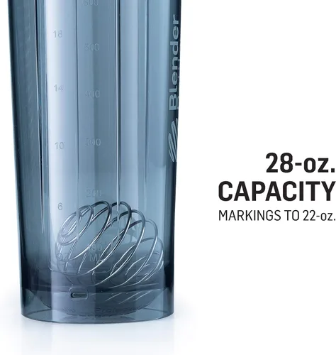 Vista 2 de BlenderBottle - Botella agitadora Pro Series ideal para batidos de proteínas y preentrenamiento, 28 onzas, color negro