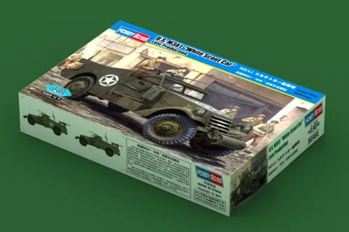 Vista 2 de Hobby Boss US M3A1 White Scout Car Kit de construcción de modelo de vehículo de producción tardía