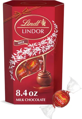 Vista 60 de Lindt Lindor - Trufas de chocolate extra oscuro 60 %, caramelo de chocolate negro con centro de trufa suave y derretida, ideal para regalar, 5.1