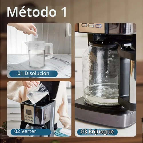 Vista 5 de CLEARALIF Tabletas descalcificadoras limpiadoras para cafetera, 24 unidades, sin perfume, para cafetera, funciona con todas las cafeteras