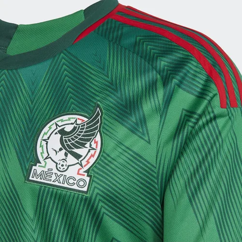 Vista 2 de adidas Camiseta de manga larga de fútbol de México 2223 para hombre forro polar verde con licencia oficial de star wars silent one crew
