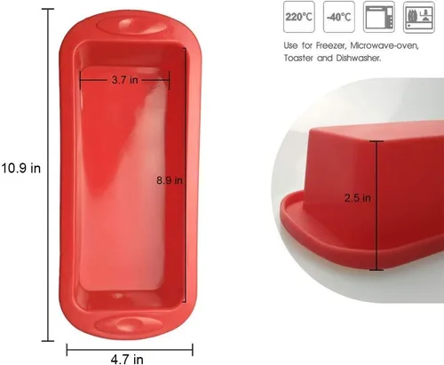 Vista 4 de 2 moldes de silicona para pan + 4 moldes de silicona para tartas