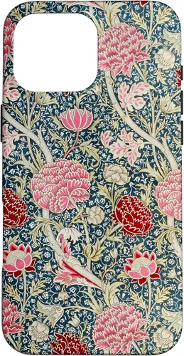 Vista 19 de iPhone 16 Cray - William Morris Art Nouveau Pattern Case